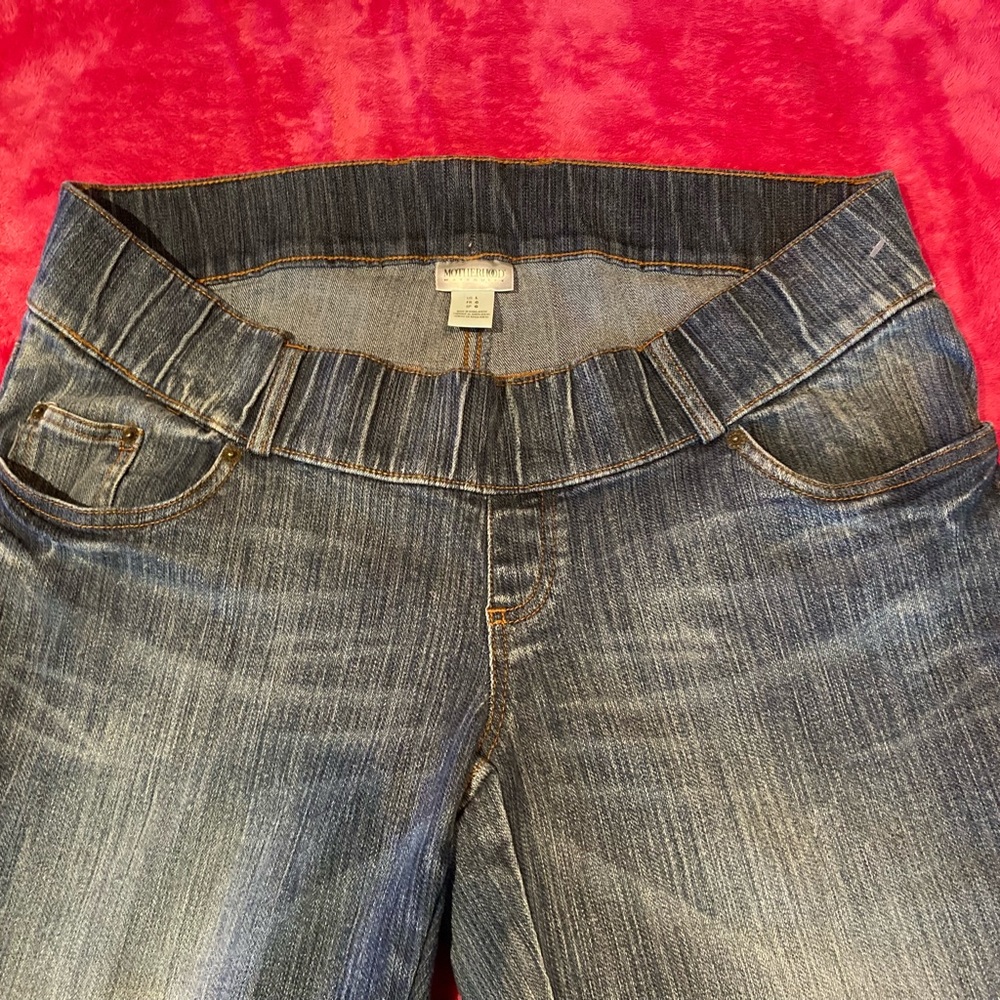 MOTHERHOOD MATERNITY WOMEN JEANS PANTSđź’•SIZE Lđź’• - Picture 6 of 8
